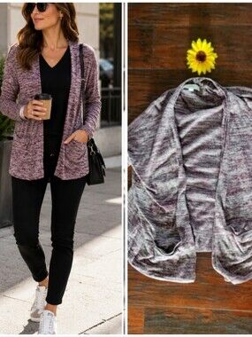 LOFT PURPLE OPEN CARDIGAN 💜